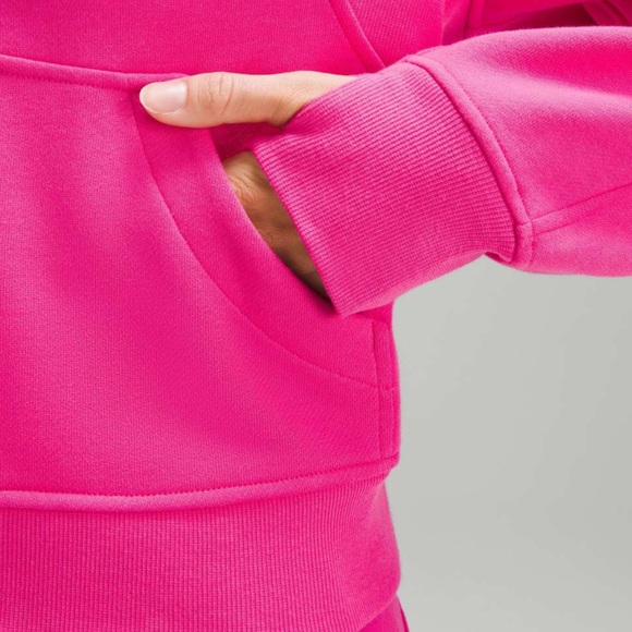 Lululemon Scuba Oversized Half-Zip Hoodie Sonic Pink XL/XXL - Picture 5 of 9